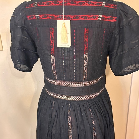 New with Tags Doen Violet Dress, Black, S - Picture 6 of 13